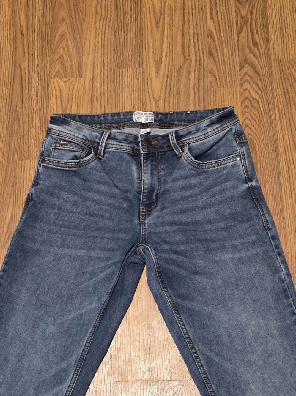 Vintage Bench Denim Classic Blue Straight Leg Jeans Women's 30 Y2K Streetwear - Picture 4 of 13